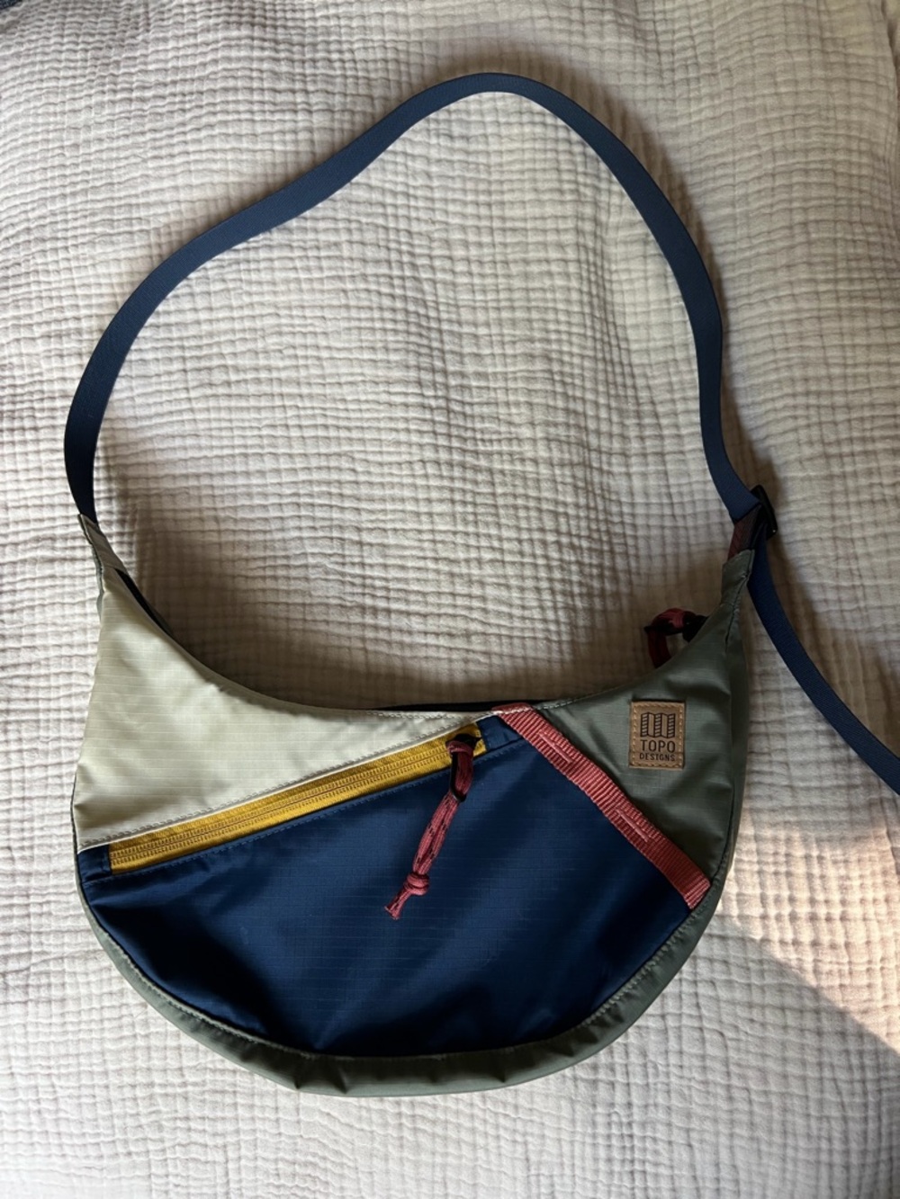 Topo Designs  Moonlight Crossbody Bag With Zippered Closure